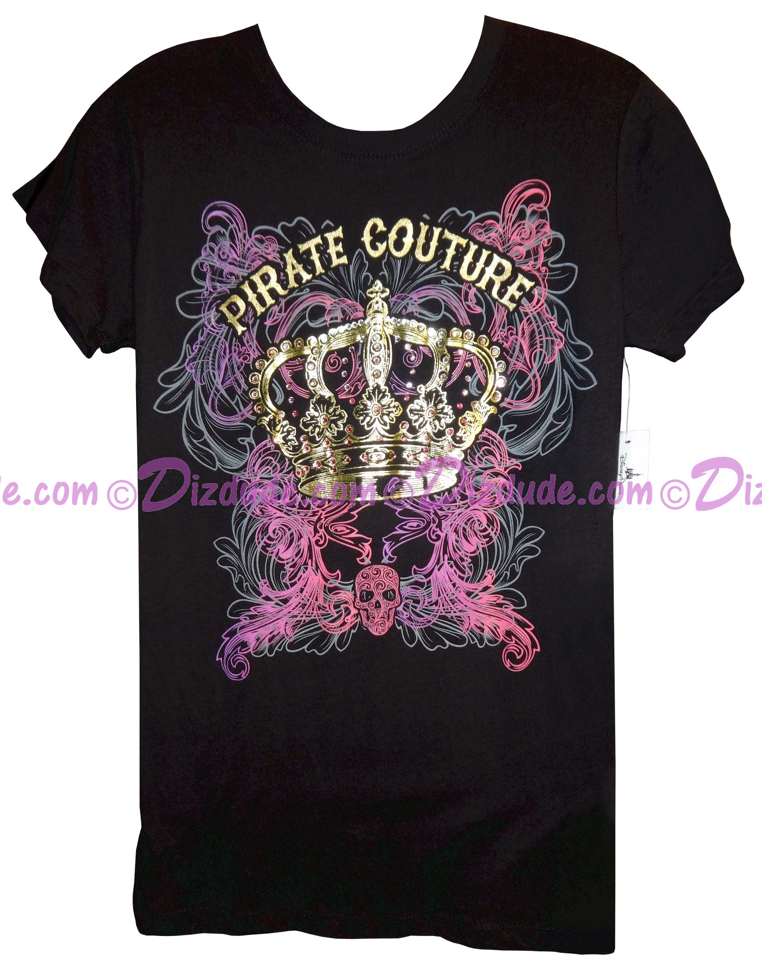 Pirate Couture with Gold Crown Woman's T-shirt Pirate Couture with Gold Crown Woman's T-shirt