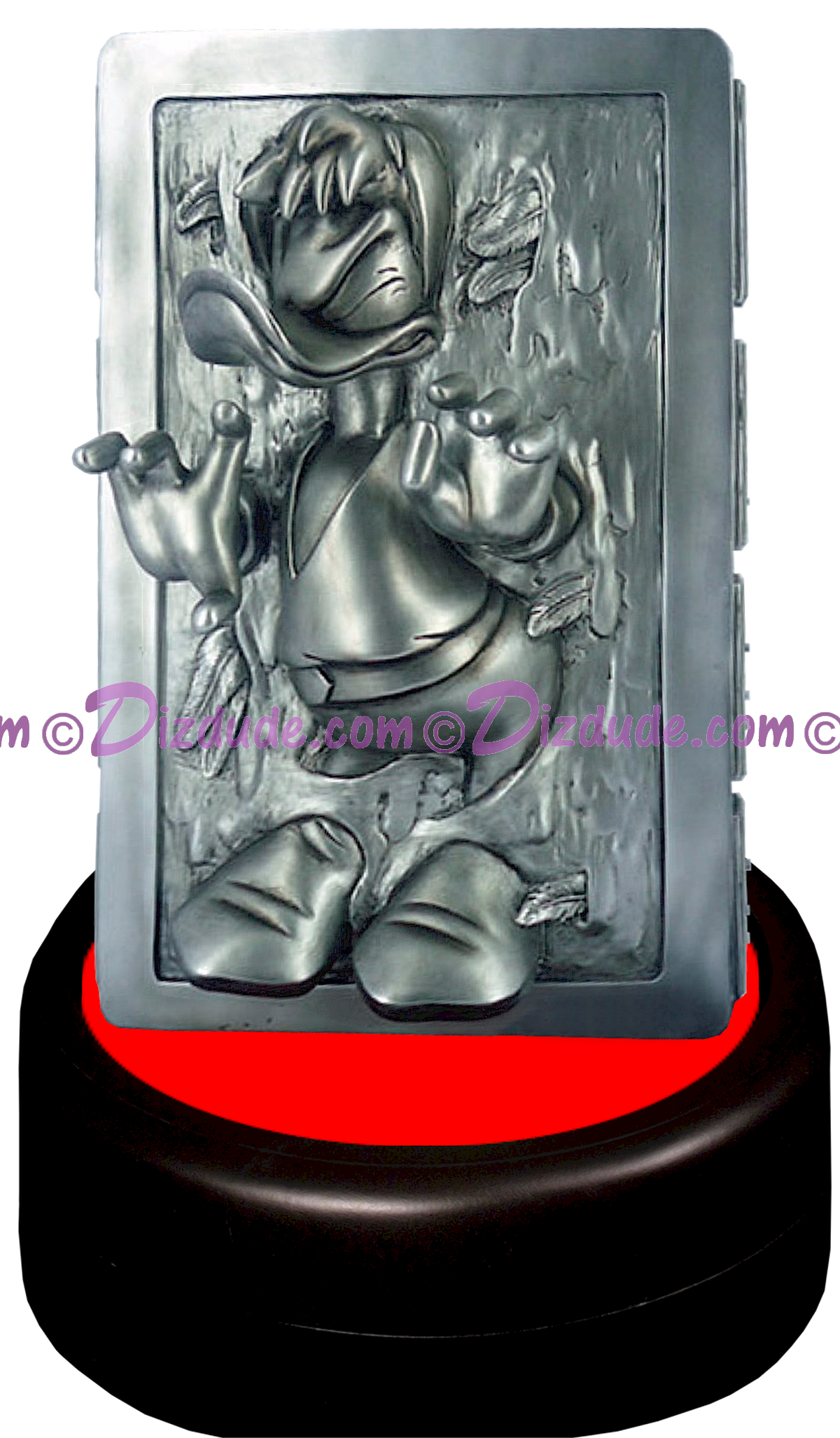 Disney Star Wars Weekends 2014 - Donald Duck as Hans Solo in Carbonite Medium Big Figs with pin LE 1977