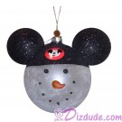Disney Snowman Wearing Mickey Mouse Ears Christmas Tree Ornament