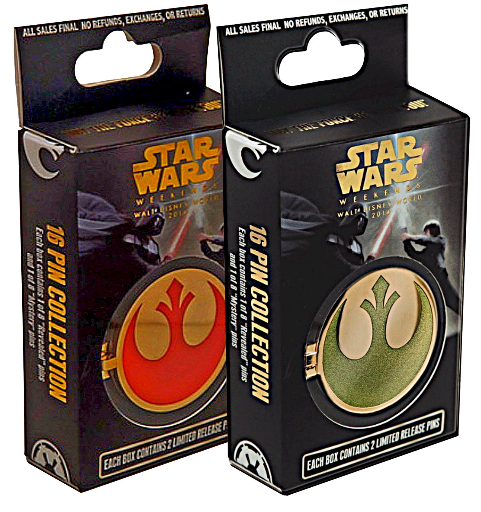 Star Wars Weekends Walt Disney World 2014 Mystery Box of 2 Limited Release Pins 