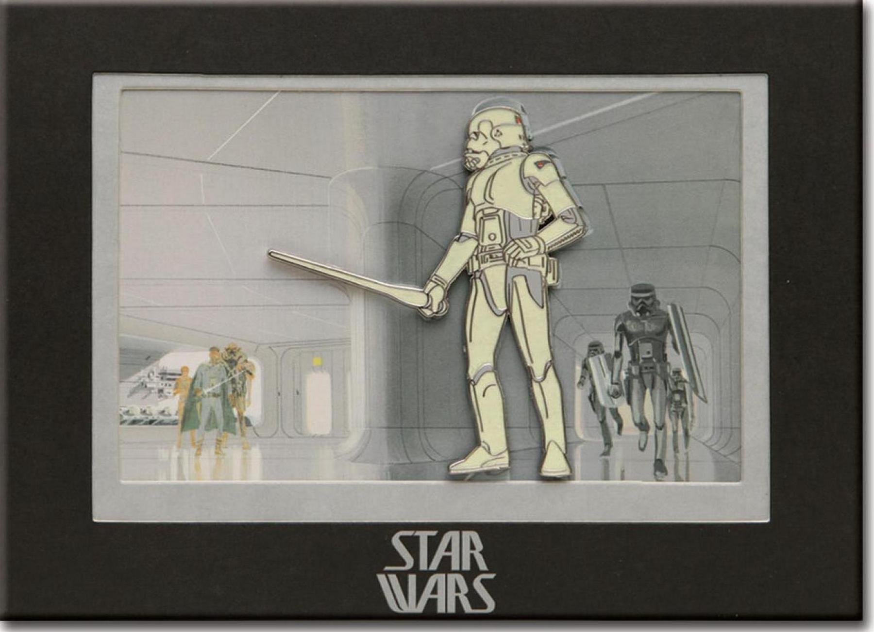 Stormtrooper Matted Mini Print with Jumbo Pin Limited Edition 2000 Stormtrooper Matted Mini Print with Jumbo Pin Limited Edition 2000