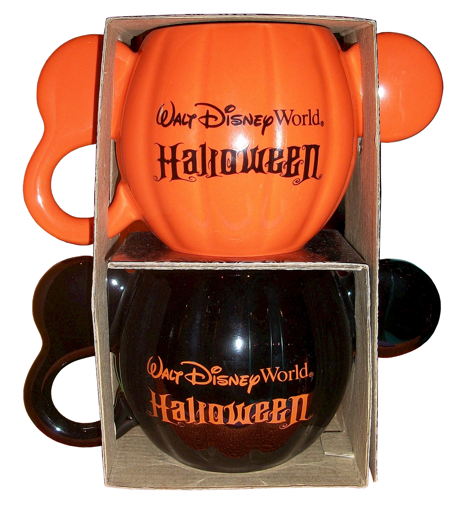 Walt Disney World Halloween 2 Piece Pumpkin Mug Set Walt Disney World Halloween 2 Piece Pumpkin Mug Set
