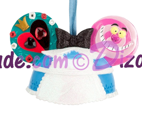 Disney Alice in Wonderland Christmas Ear Hat Ornament © Dizdude.com