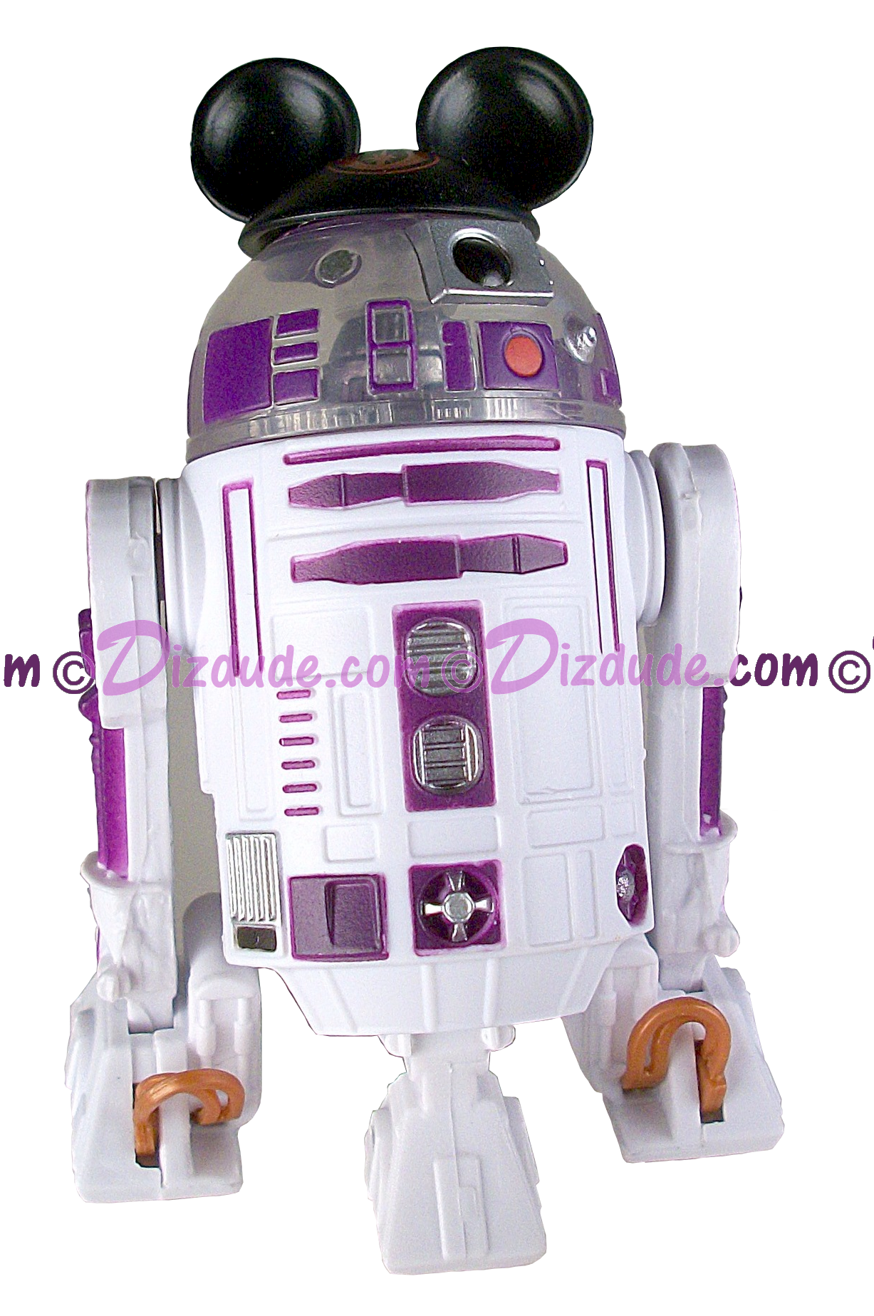 R3 White & Purple ~ Disney Star Wars Astromech Build A Droid Factory Droid ~ © DIZDUDE.COM