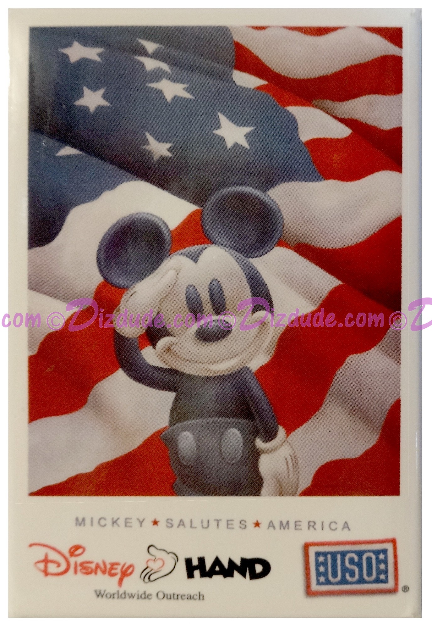  Walt Disney World Mickey Salutes America Button © Dizdude.com