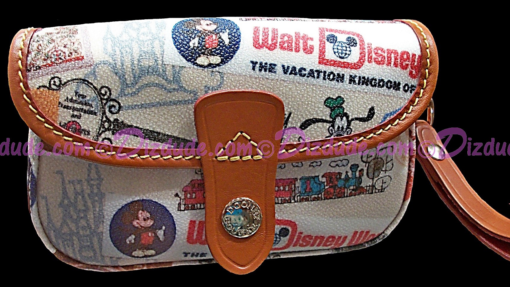 Dooney & Bourke Walt Disney World 40th Anniversary collage Wristlet © Dizdude.com