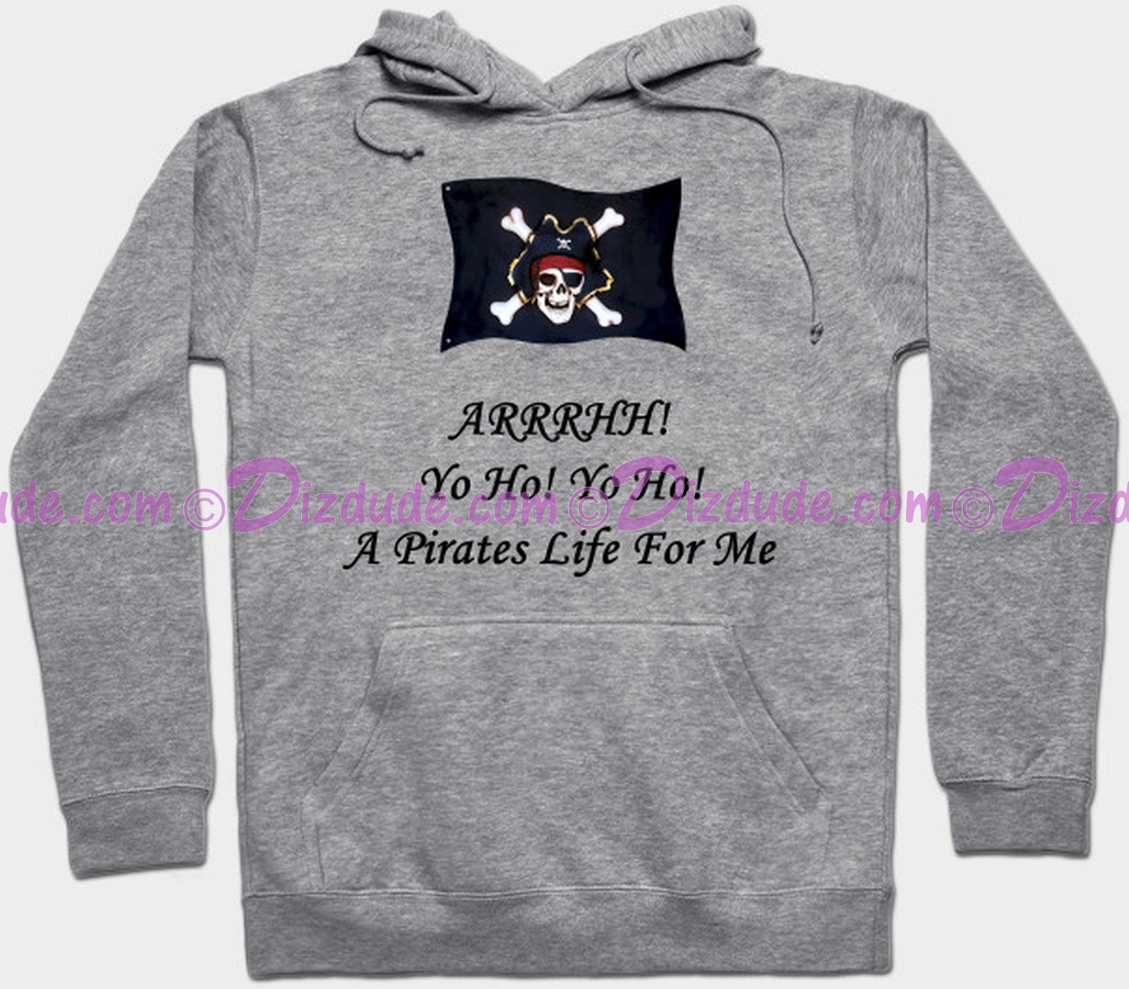 Yo Ho! Yo Ho! A Pirates Life For Me Sweatshirt - Long Sleeved T-shirt © Dizdude.com