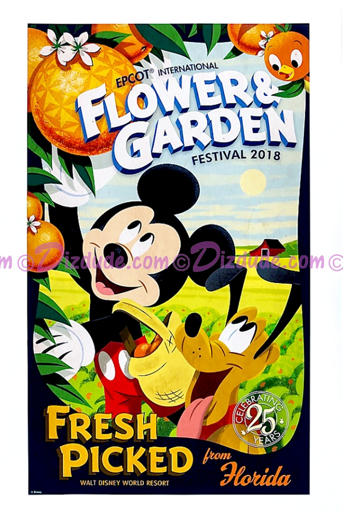 Disney Epcot International Flower & Garden Festival 2018 Poster © Dizdude.com