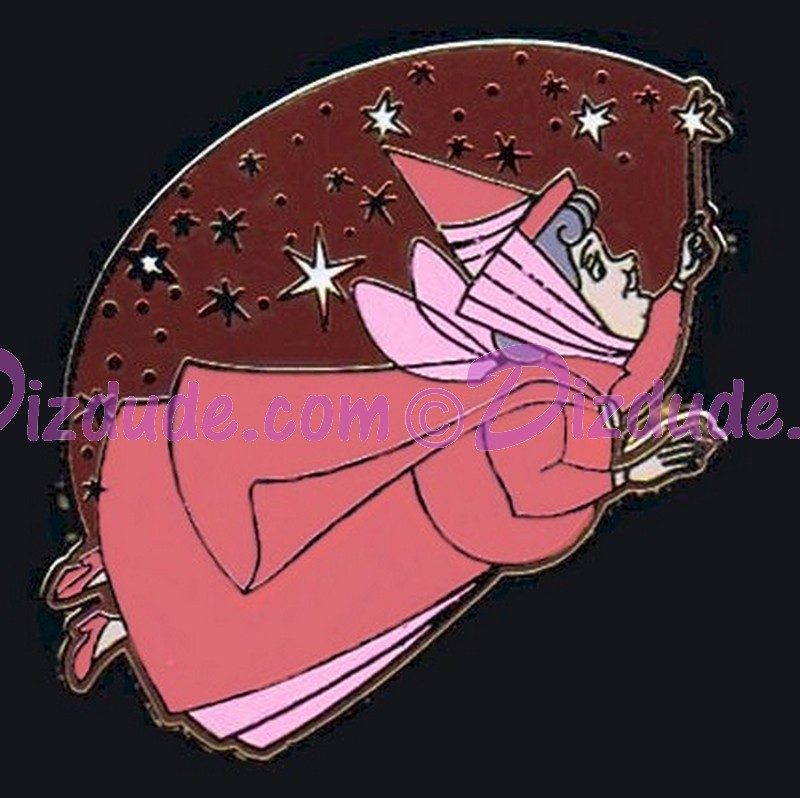 Walt Disney World Cast Lanyard Series 2 ~ Fairies - Flora in Pink Pin © Dizdude.com