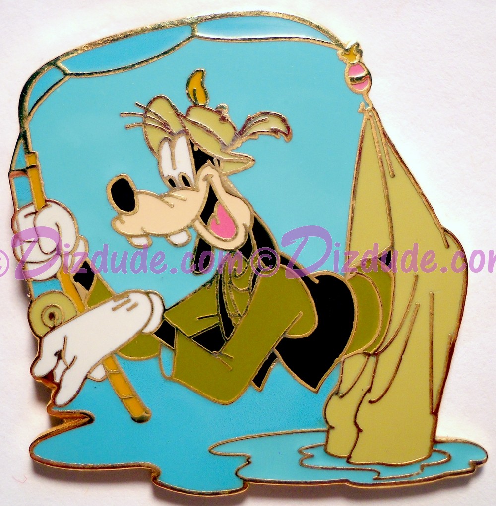 Walt Disney World Cast Lanyard Series 2 - Gone Fishing #2 – Goofy Pin © Dizdude.com