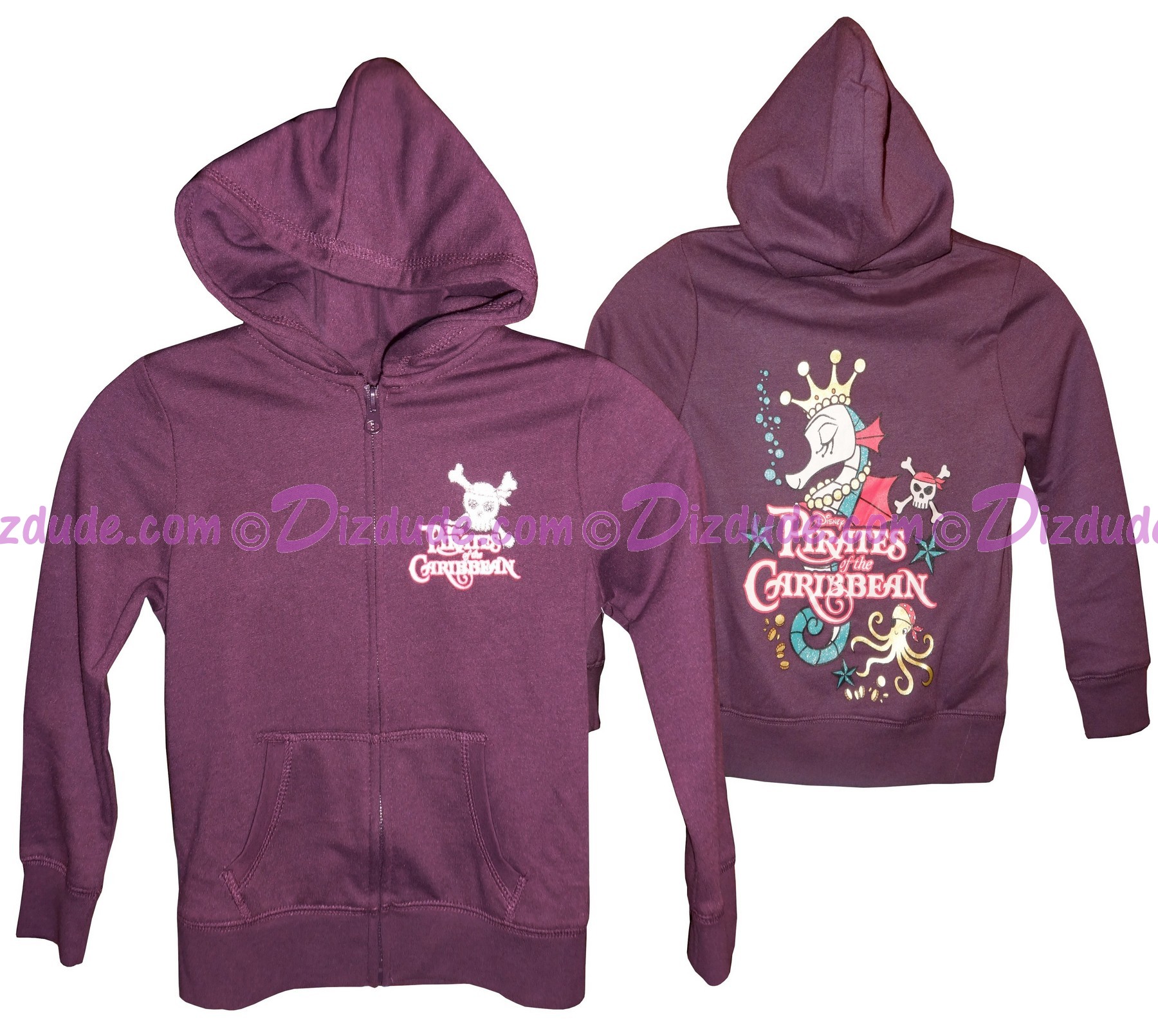(SOLD OUT) Disney's Pirates of the Caribbean - Pirate Princess Youth Hoodie (Printed Front & Back)