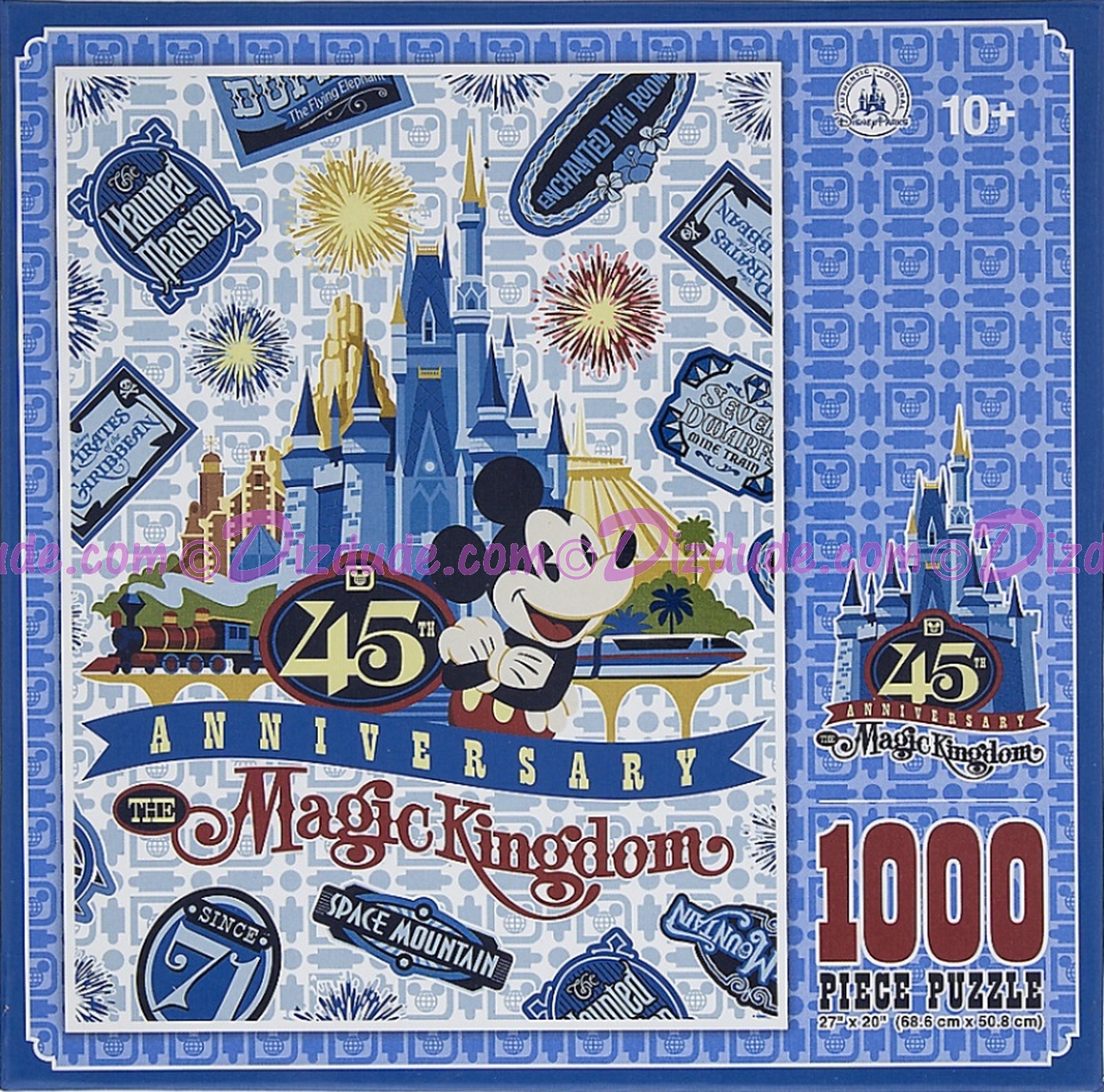 Magic Kingdom 45th Anniversary 1000 Piece Jigsaw Puzzle - Walt Disney World © Dizdude.com