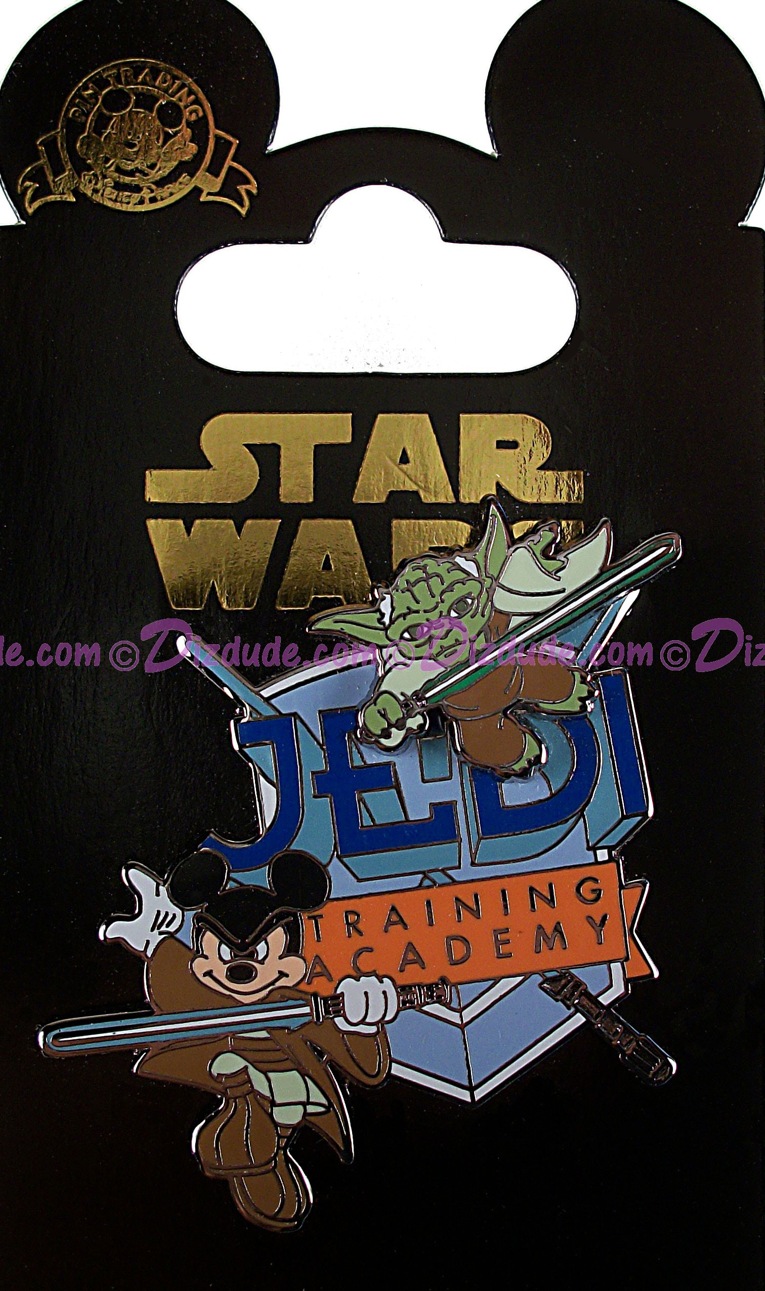Disney Star Wars/ Star Tours Jedi Training Academy Pin Yoda And Jedi Mickey Mouse