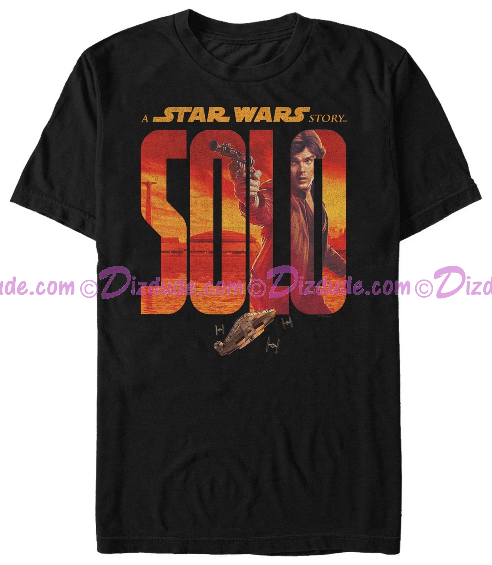SOLO A Star Wars Story Han Logo Adult T-Shirt (Tshirt, T shirt or Tee)  © Dizdude.com