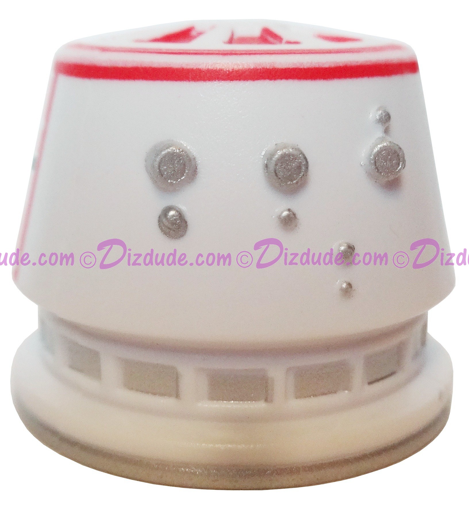 R5 White & Red Astromech Droid Dome ~ Series 2 from Disney Star Wars Build-A-Droid Factory © Dizdude.com