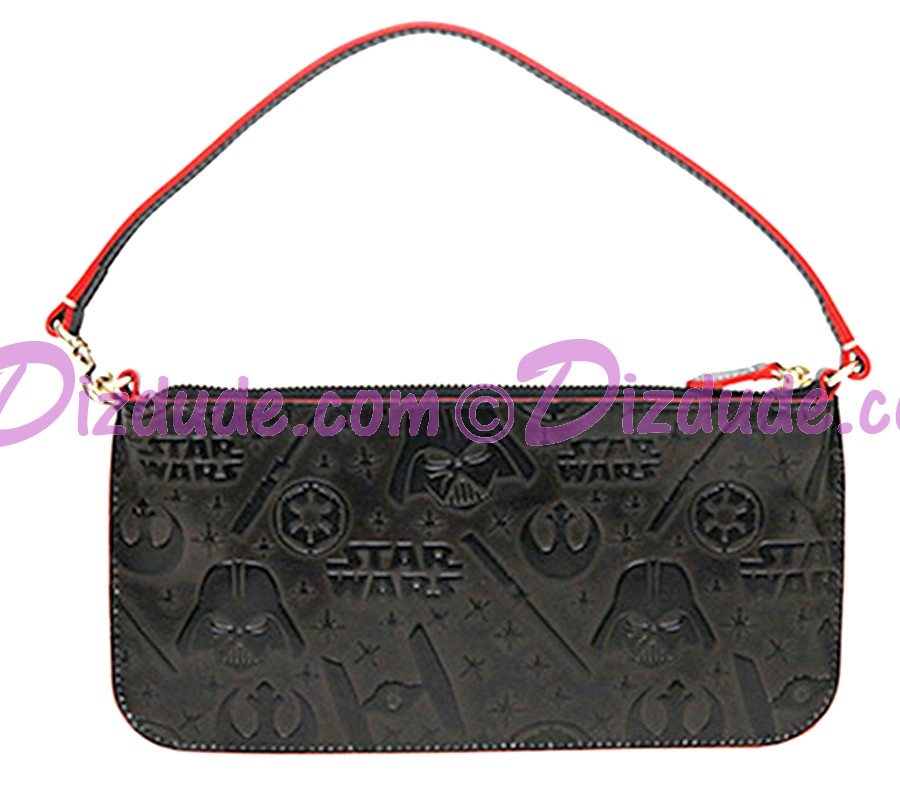 Star Wars Black Leather Embossed Wristlet - Disney World Dooney & Bourke Exclusive © Dizdude.com