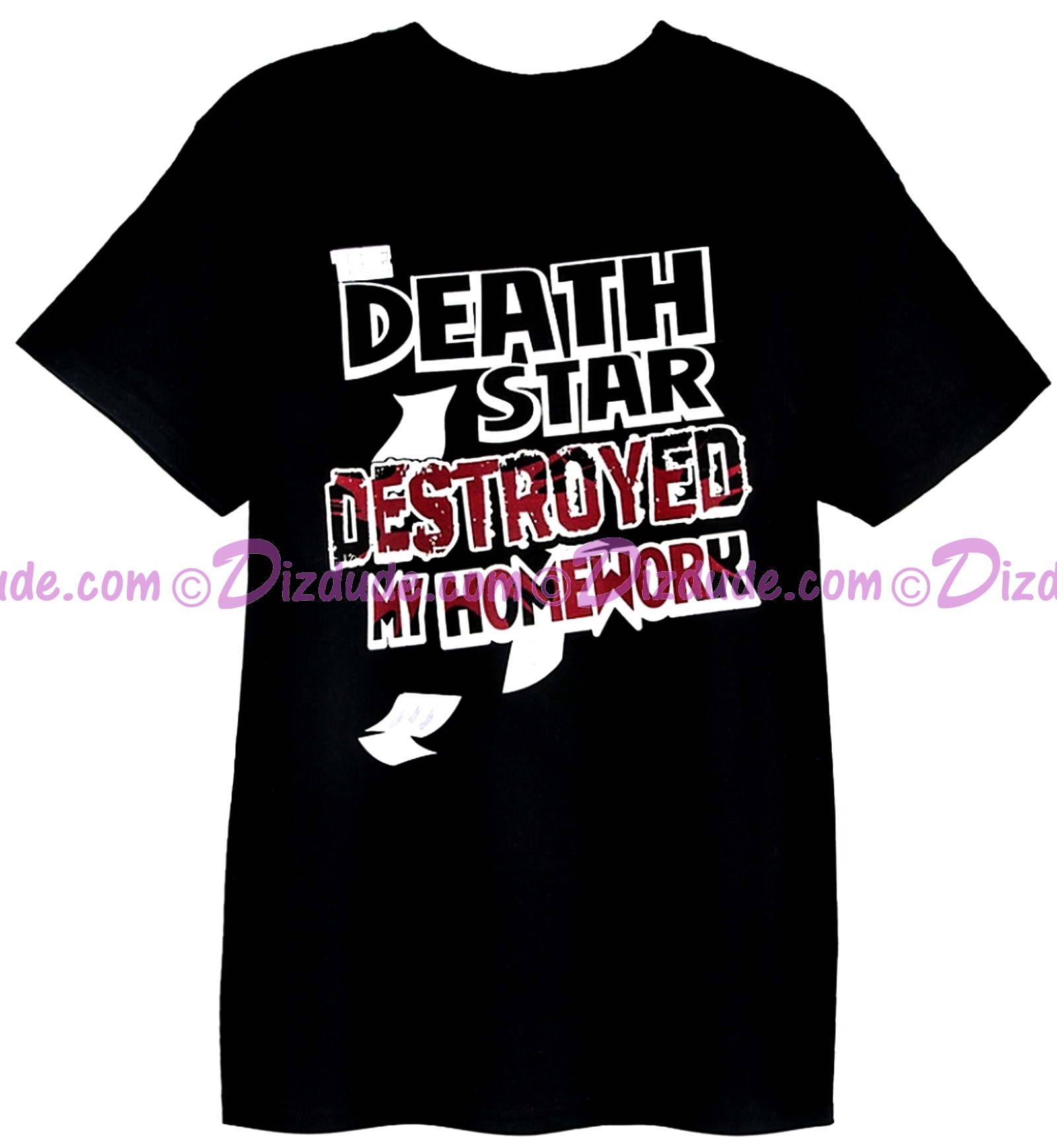 Vintage Star Wars Death Star Destroyed My Homework Youth T-Shirt (Tshirt, T shirt or Tee) © Dizdude.com