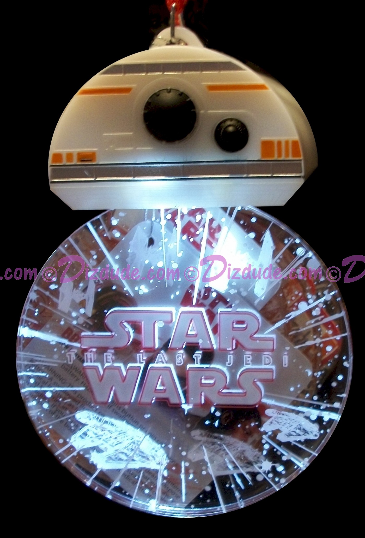 Disney Star Wars: The Last Jedi BB-8 Glow Lanyard or Christmas Ornament © Dizdude.com