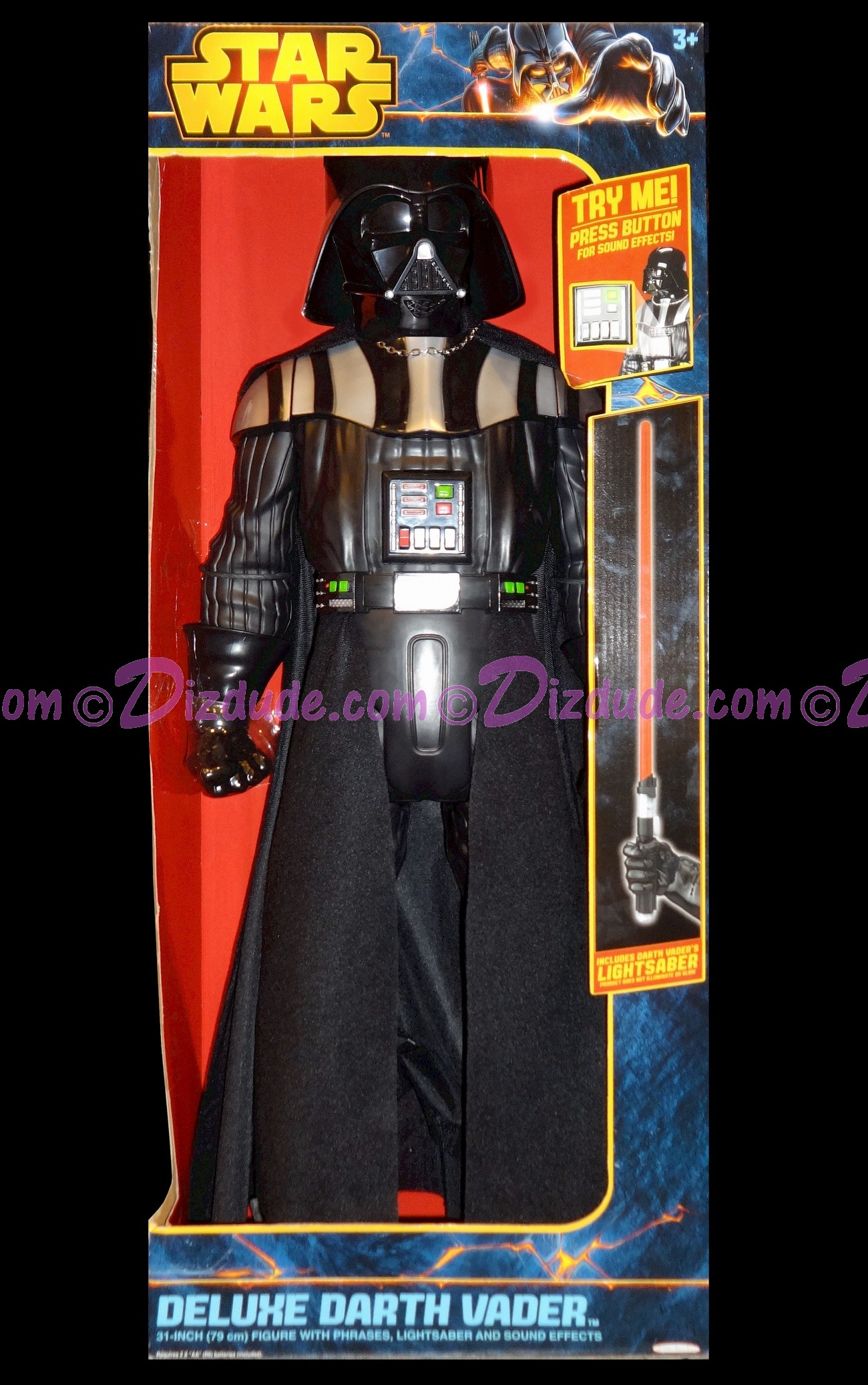 Disney Star Wars Giant 31 Inch (79cm) Deluxe Darth Vader Park Exclusive Action Figure ~ Star Wars Weekends 2014 © Dizdude.com