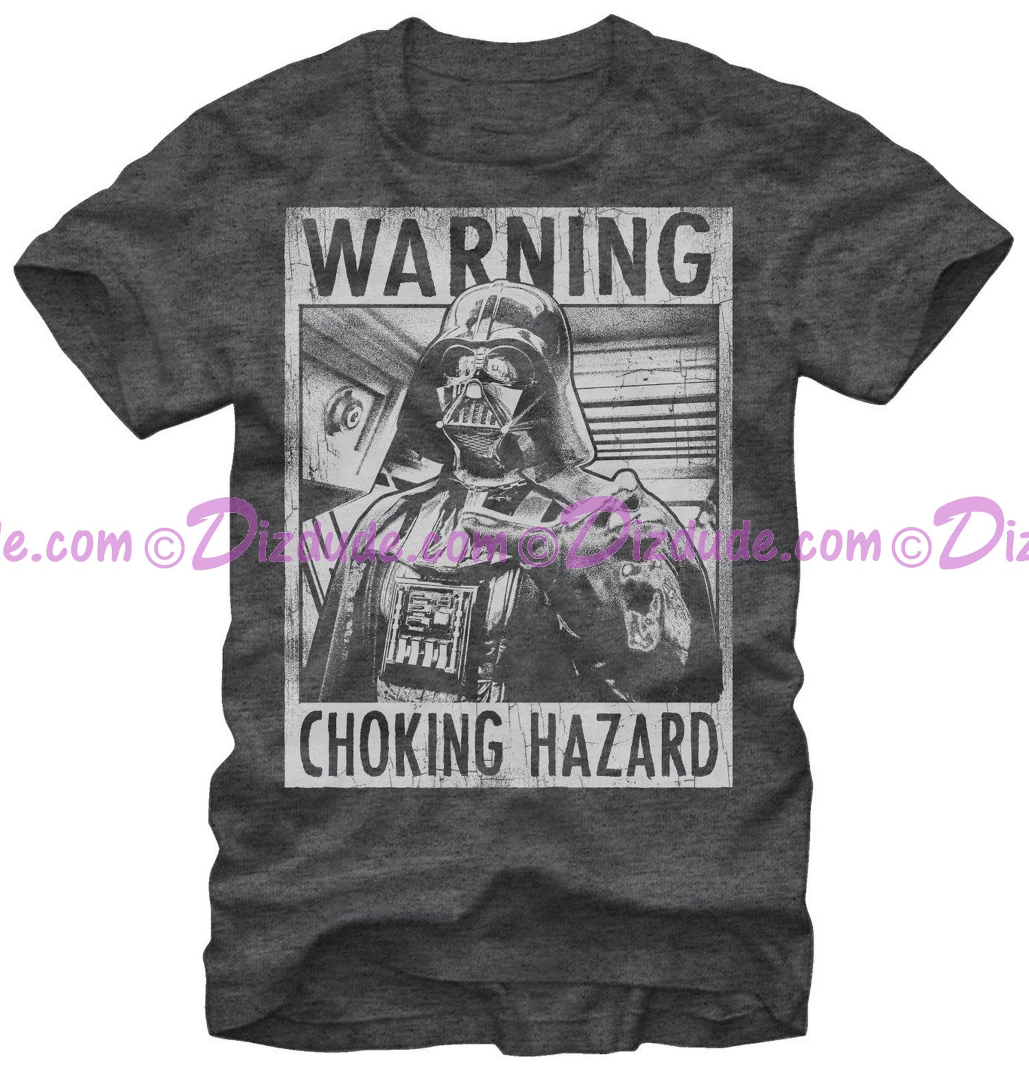 Star Wars Darth Vader - Warning Choking Hazard Adult T-Shirt (Tshirt, T shirt or Tee) © Dizdude.com