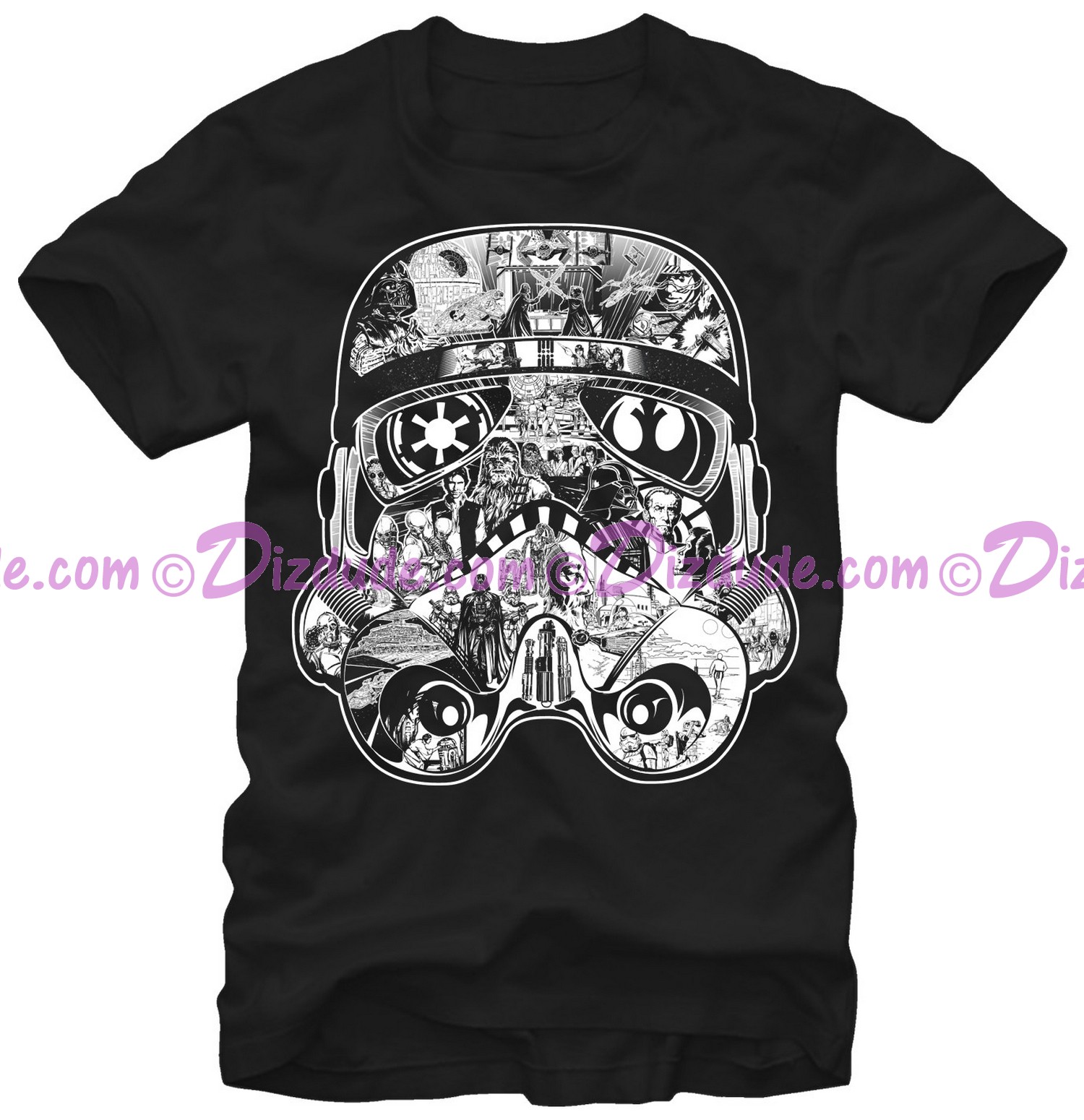 Star Wars Stormtrooper Scenes Adult T-Shirt (Tshirt, T shirt or Tee) © Dizdude.com