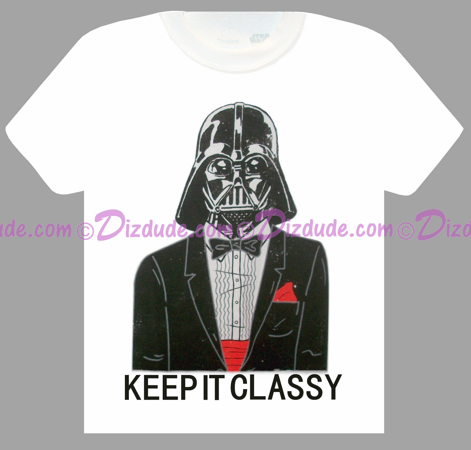 Disney Star Wars Darth Vader "Keep It Classy" Adult T-Shirt (Tshirt, T shirt or Tee) © Dizdude.com