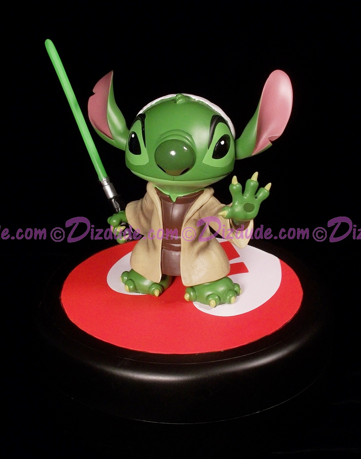 Disney Star Wars Weekends 2013 Stitch as Jedi Master Yoda Medium Big Fig with pin LE 1977 © Dizdude.com