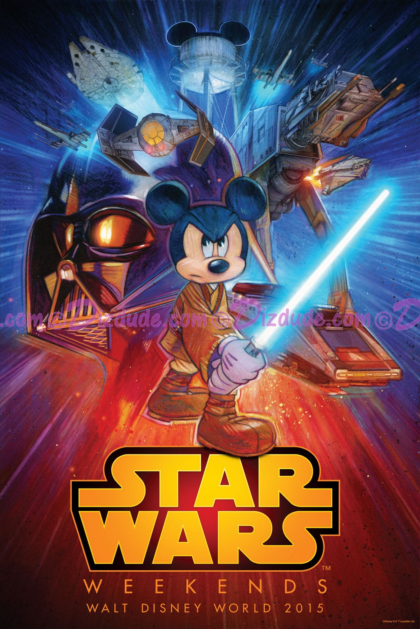 Official Disney Star Wars Weekends 2015 Event Logo Exclusive Poster © Dizdude.com