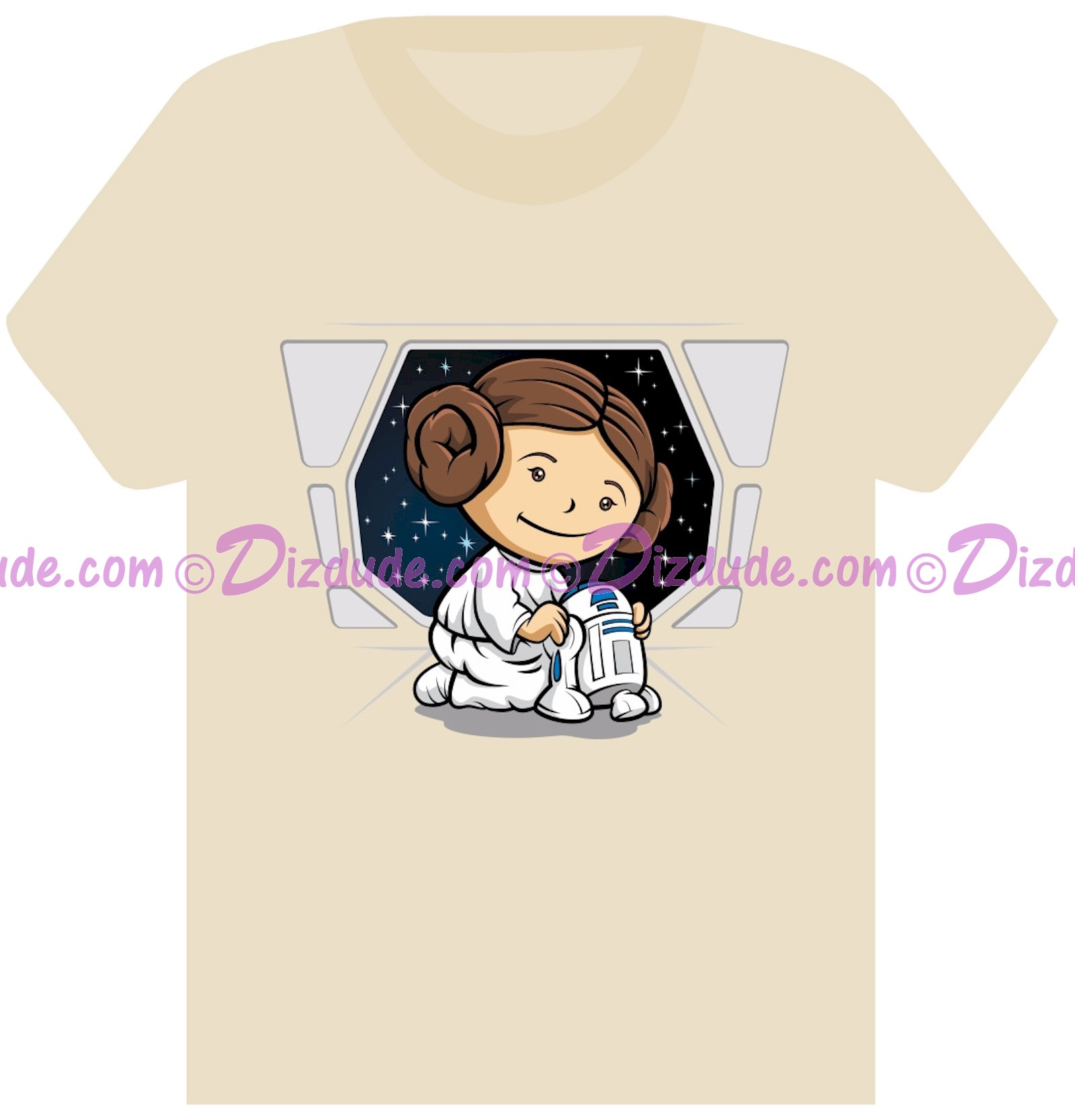 Star Wars Leia Organa Little Princess ~ Fantasy Youth/ Kids T-shirt (Tshirt, T shirt or Tee) © Dizdude.com
