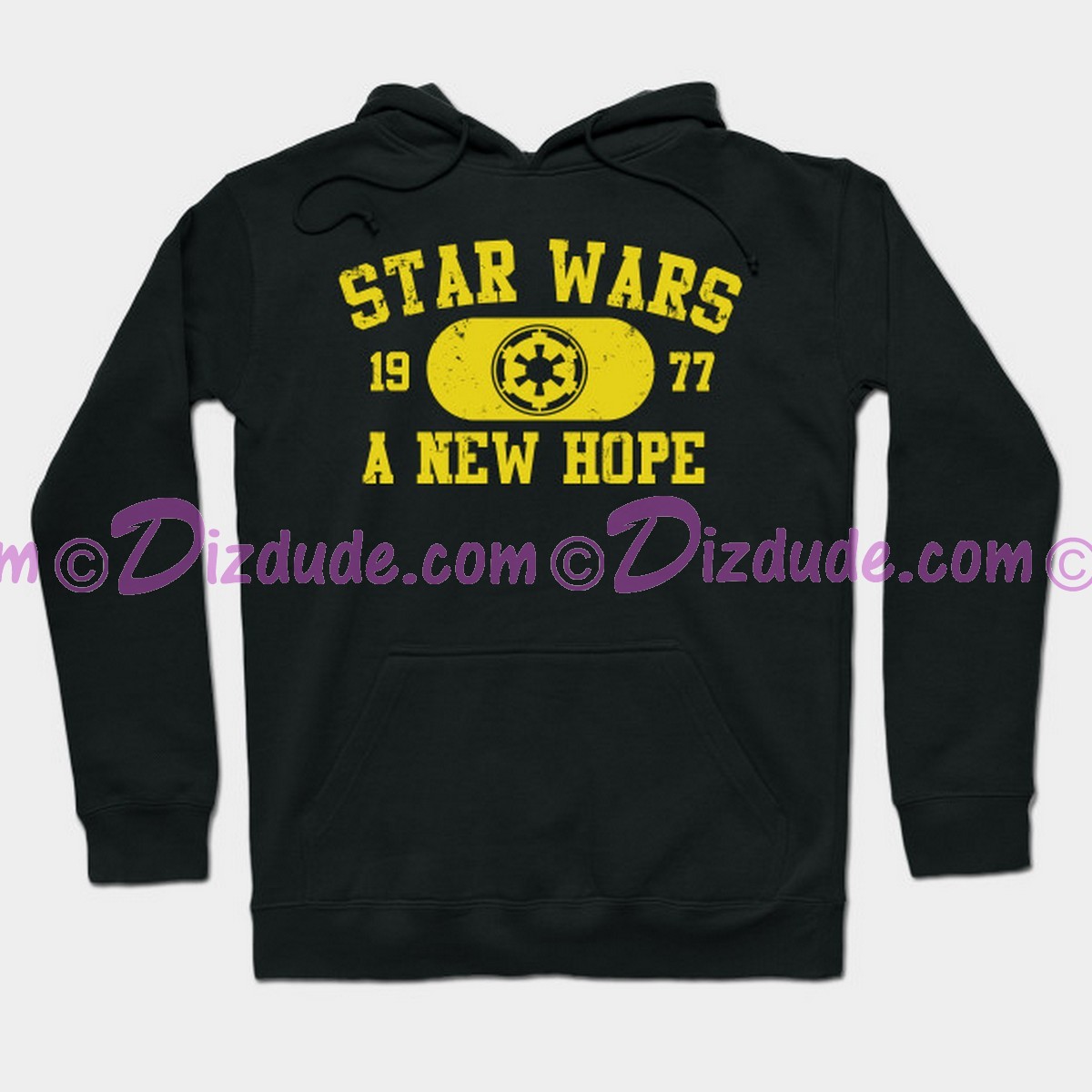 Star Wars Imperial Crest A New Hope 1977 Fantasy Hoodie - Sweatshirt - Long Sleeved T-shirt © Dizdude.com