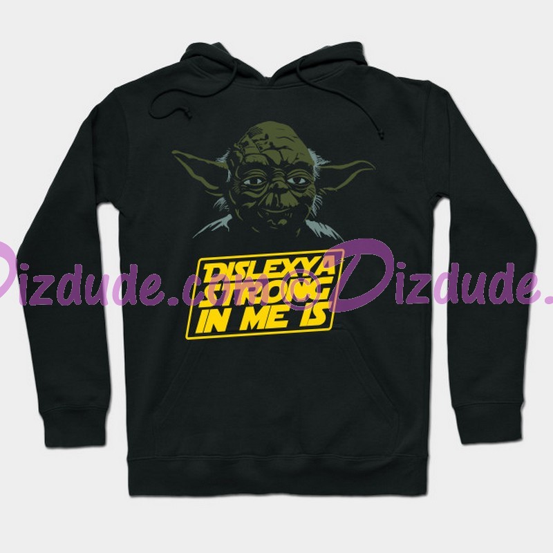 Star Wars Dyslexic Yoda Fantasy Hoodie - Sweatshirt - Long Sleeved T-shirt © Dizdude.com