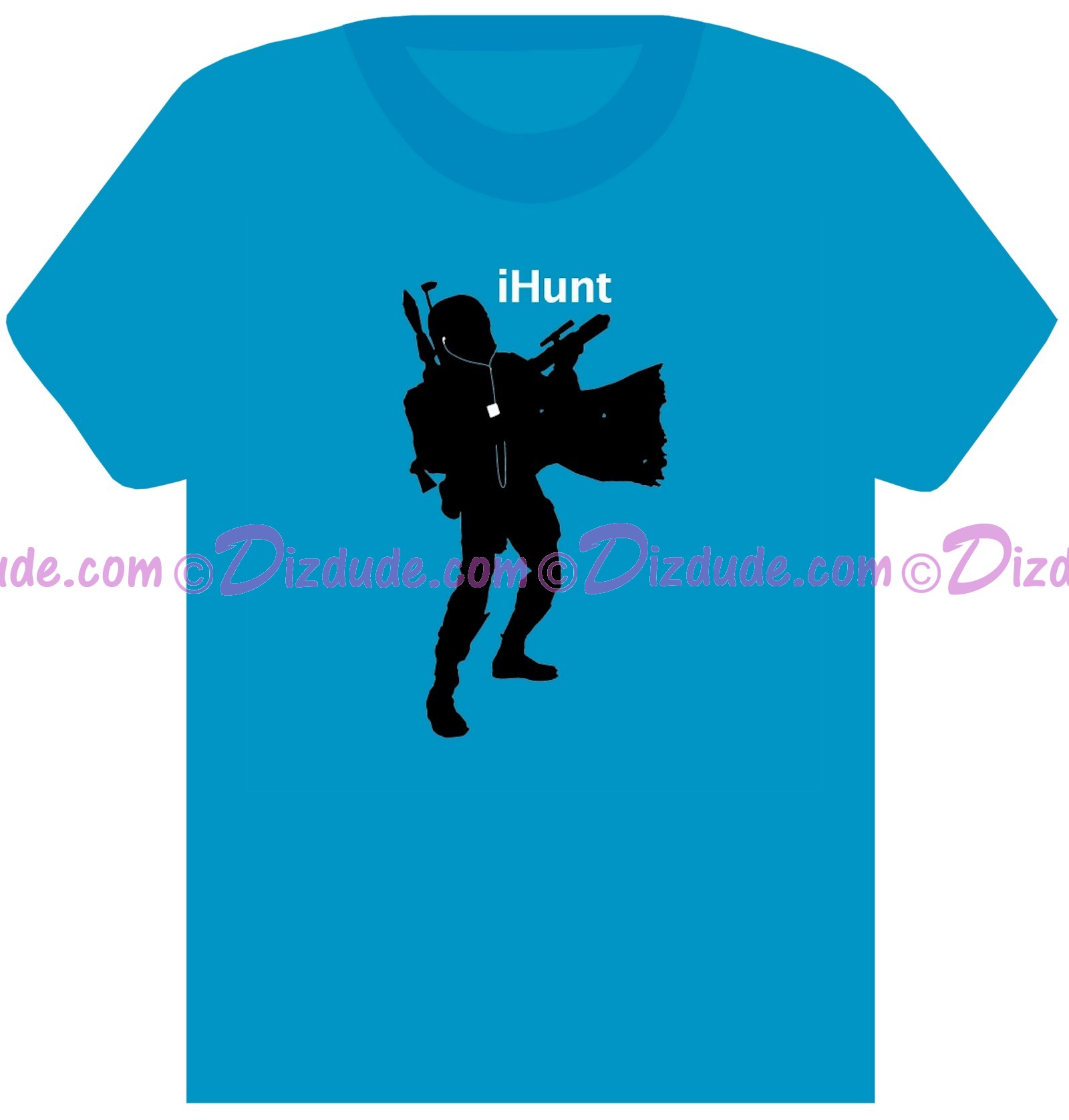 Star Wars Boba Fett iHunt ~ Fantasy T-shirt (Tshirt, T shirt or Tee) © Dizdude.com