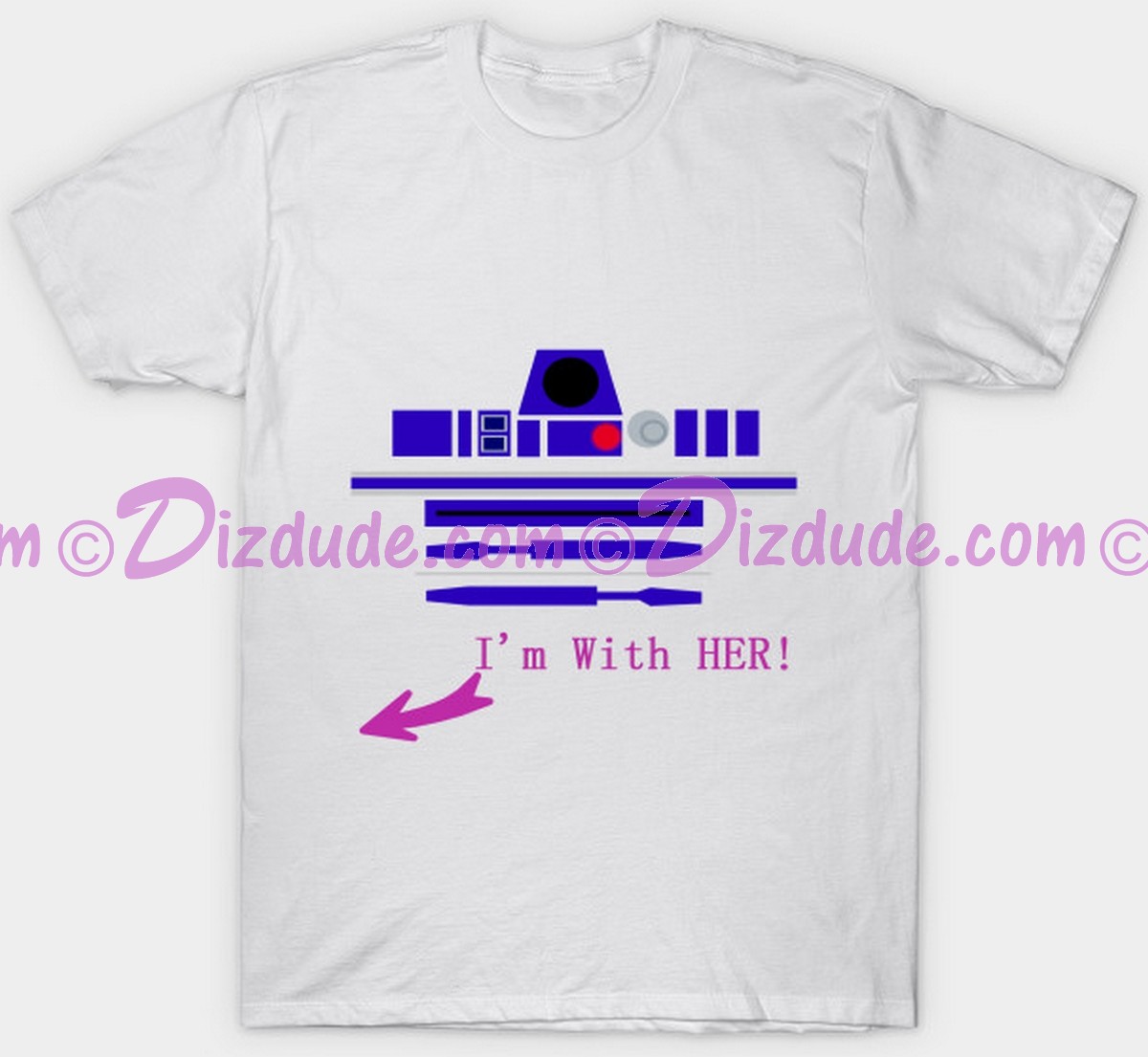 Star Wars Droid Love R2-D2 Companion Fantasy T-shirt (Tshirt, T shirt or Tee) © Dizdude.com