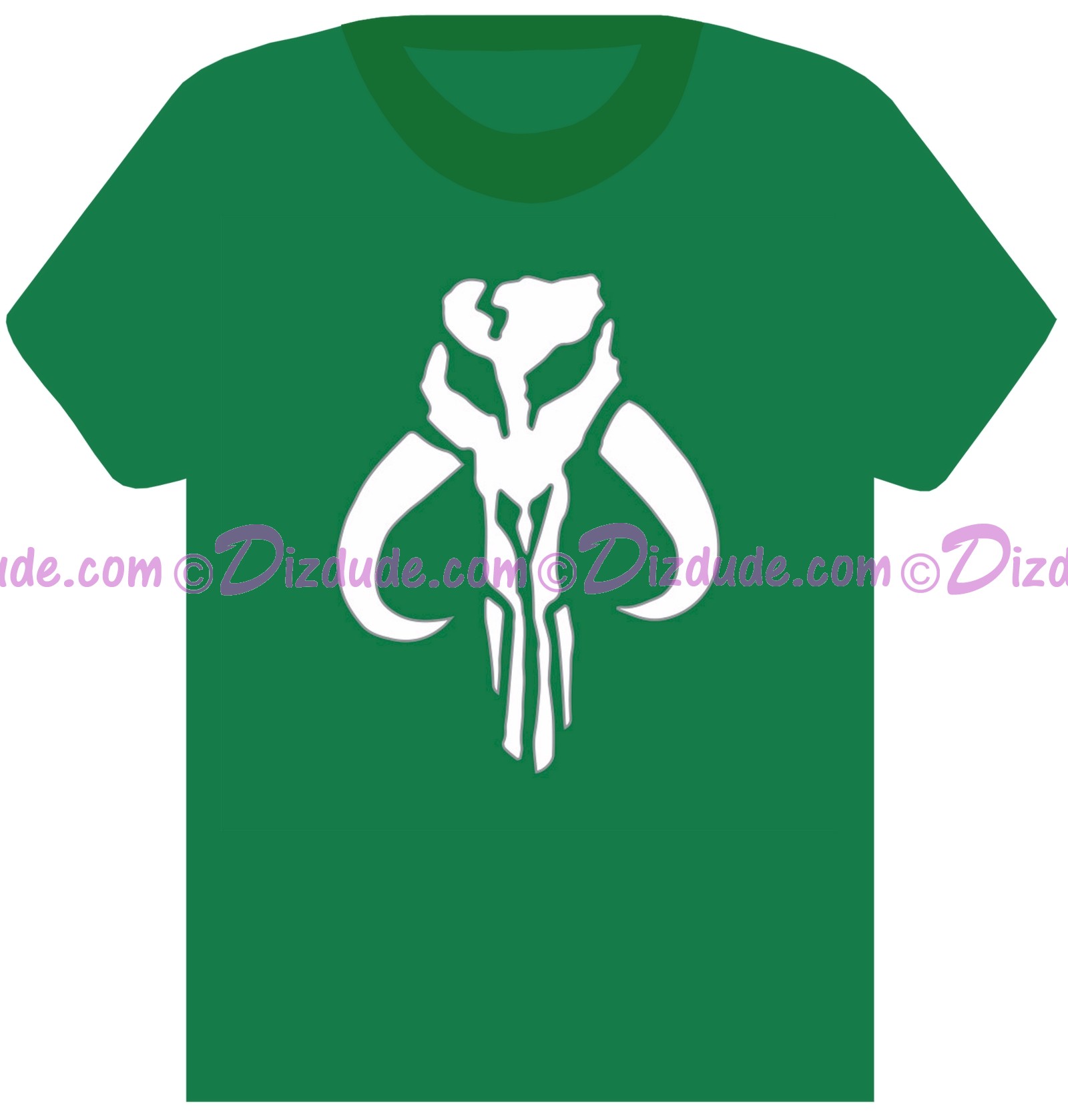 Star Wars Mandalorian Skull ~ Fantasy T-shirt (Tshirt, T shirt or Tee) © Dizdude.com