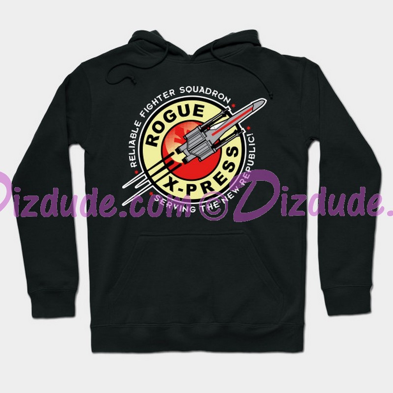 Star Wars Rogue X-Press Serving The New Republic! Fantasy Hoodie - Sweatshirt - Long Sleeved T-shirt © Dizdude.com