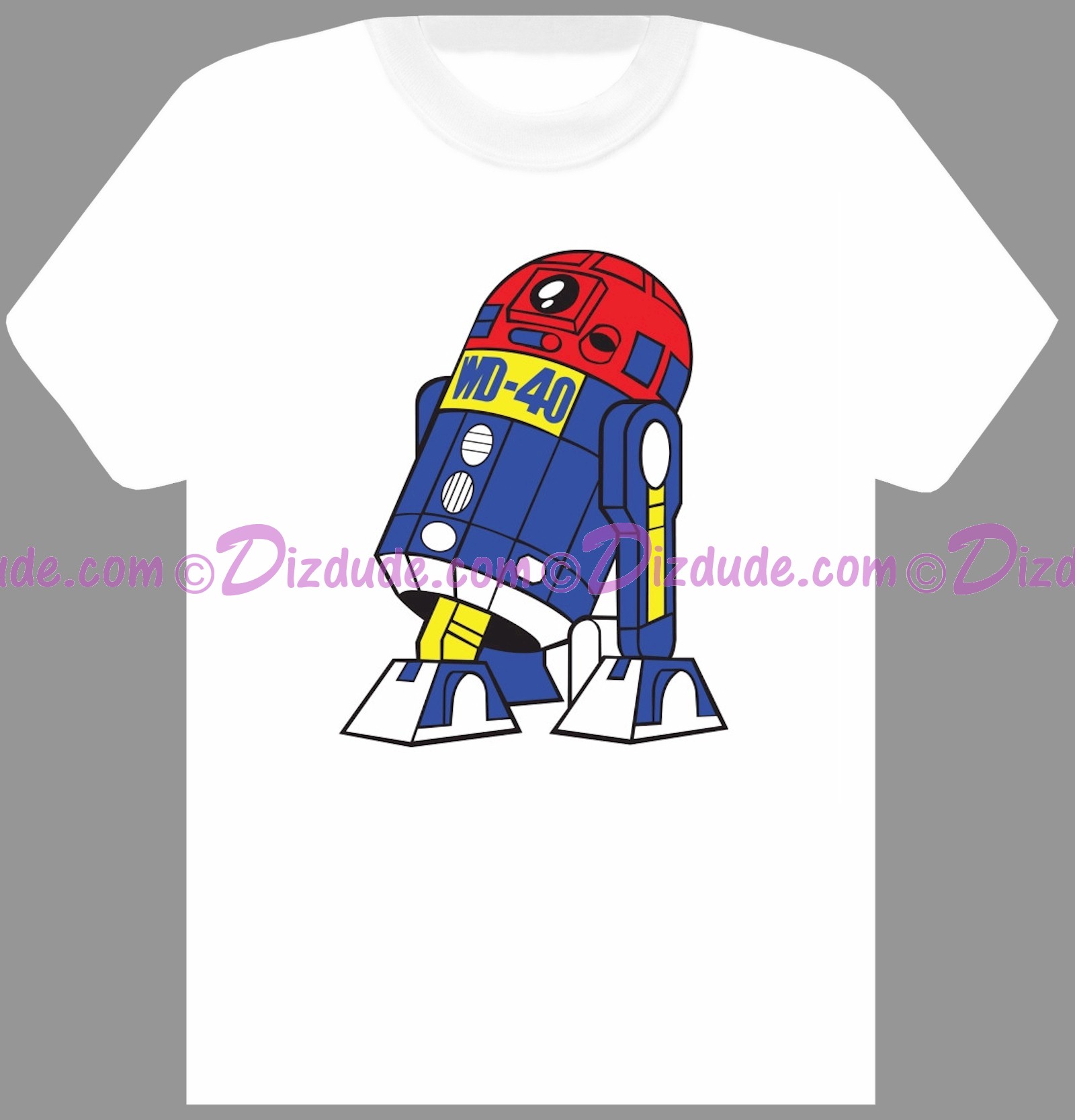 Star Wars Astromech Droid WD-40 ~ Fantasy T-shirt (Tshirt, T shirt or Tee) © Dizdude.com