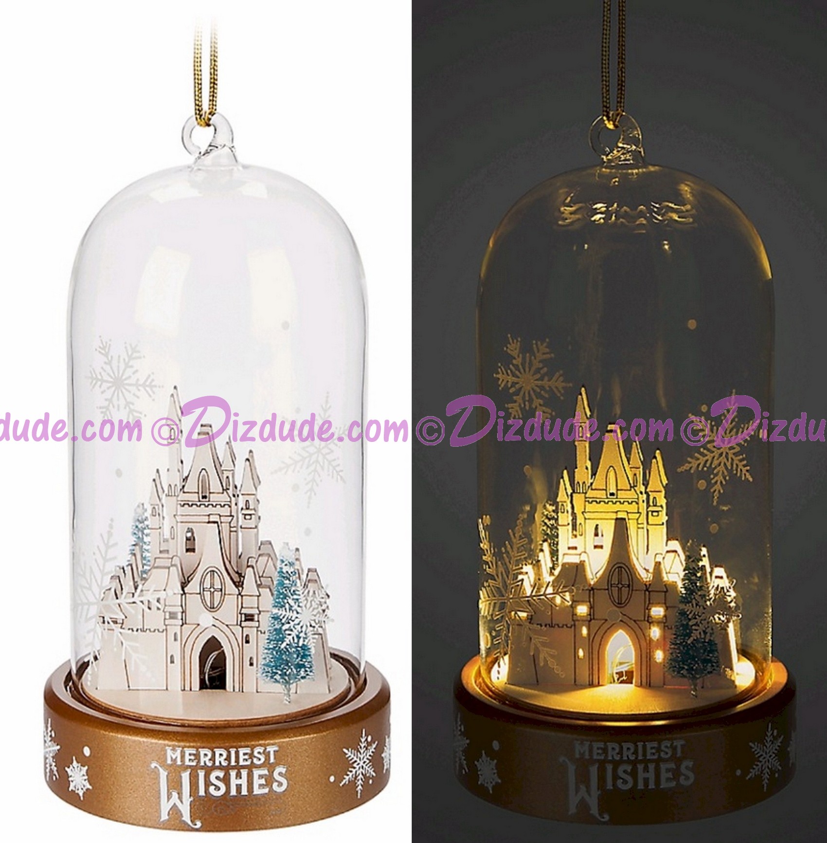 Disney Turn of the Century Light Up Dome Christmas Ornament © Dizdude.com