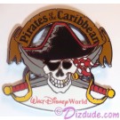 WDW Pirates of the Caribbean Skull & Cross Swords Pin WDW Pirates of the Caribbean Skull & Cross Swords Pin