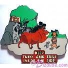 Disney's Wild About Safety Pin #4 Keep Tusks and Tails Inside the Ride © Dizdude.com