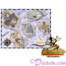  Autographed Walt Disney World Pin Pursuit - Passport to Our World Map Pin-Board 2001 with Mickey Mouse Completer Pin Limited Edition 5000 © Dizdude.com