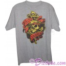 Vintage Pirates of The Caribbean Skull and Anchor Adult T-shirt (Tee, Tshirt or T shirt)