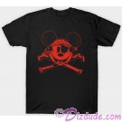 Vintage Pirate Mickey Mouse and Cross Bones Adult T-shirt (Tee, Tshirt or T shirt)