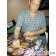 Dee Bradley Baker (Voice of Bossk fron The Clone Wars) Autographing "Bounty Hunters" Artist Proof By Kevin Graham ~ © Dizdude.com