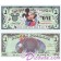 2000 "A" $1 Disney Dollar - Millennium Mickey - Disney World back - "A" Series from DIsneyland ~ © DIZDUDE.com