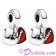 Disney Pandora "Mickey and Minnie" Sterling Silver Heart Charm