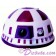 R9 White & Purple Astromech Droid Dome ~ Series 2 from Disney Star Wars Build-A-Droid Factory © Dizdude.com