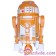 R8 Orange Astromech Droid ~ Pick-A-Hat ~ Series 2 from Disney Star Wars Build-A-Droid Factory © Dizdude.com