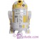 R2 White & Yellow Astromech Droid ~ Pick-A-Hat ~ Series 2 Disney Star Wars Build-A-Droid Factory © Dizdude.com