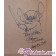 Disney artist Jason Zucker's autographed then drew the "Stitch as Yoda" illustration bonus sketch on the back of "Stitch Yoda" © DIZDUDE.com